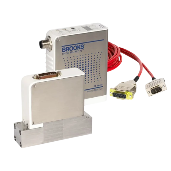 Controladores y medidores de caudal másico de alta temperatura con sellado metálico GF120xHT
