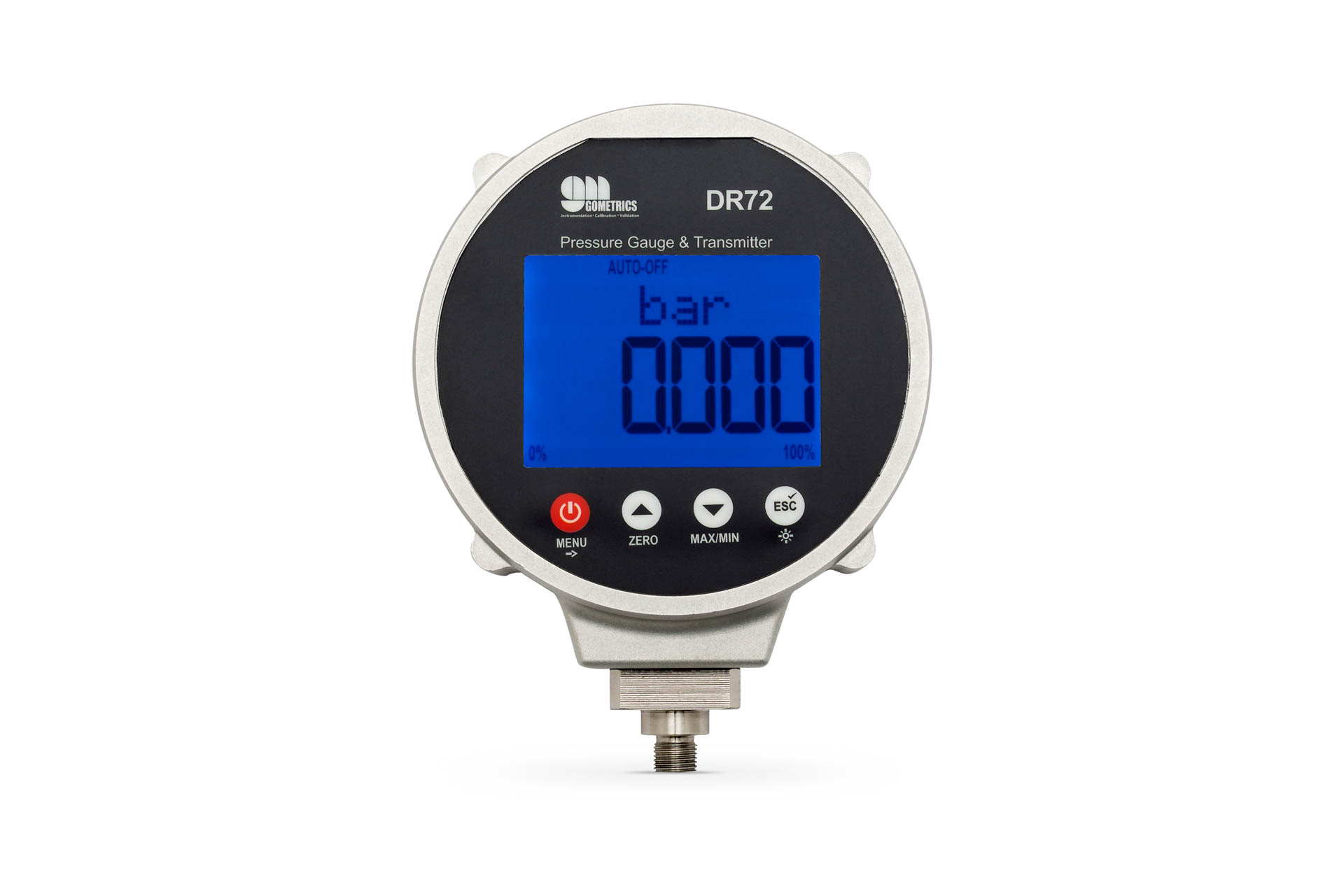 DR72 Digital Process Pressure Gauge and Calibration - Gometrics