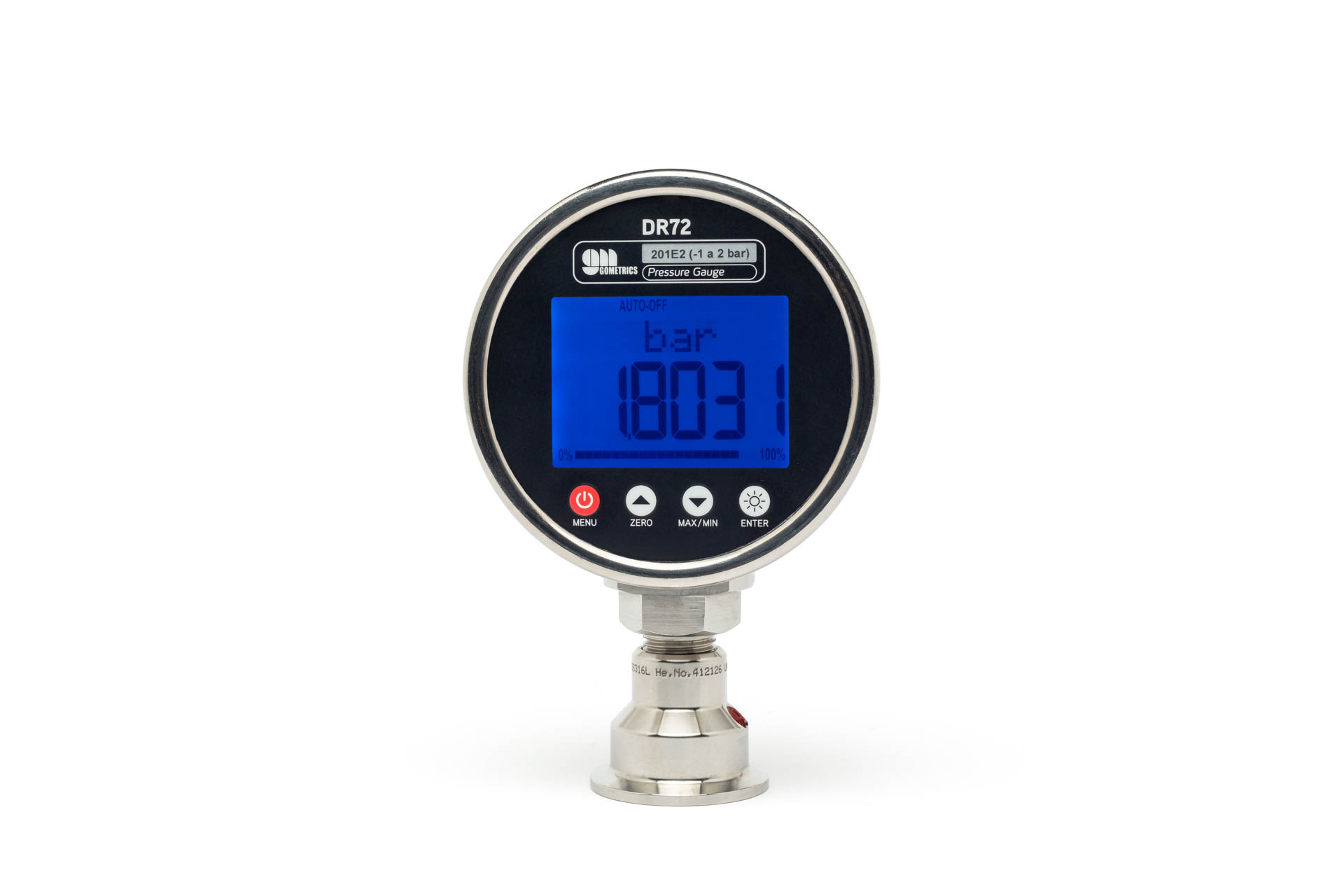 DR72 Digital Process Pressure Gauge and Calibration - Gometrics