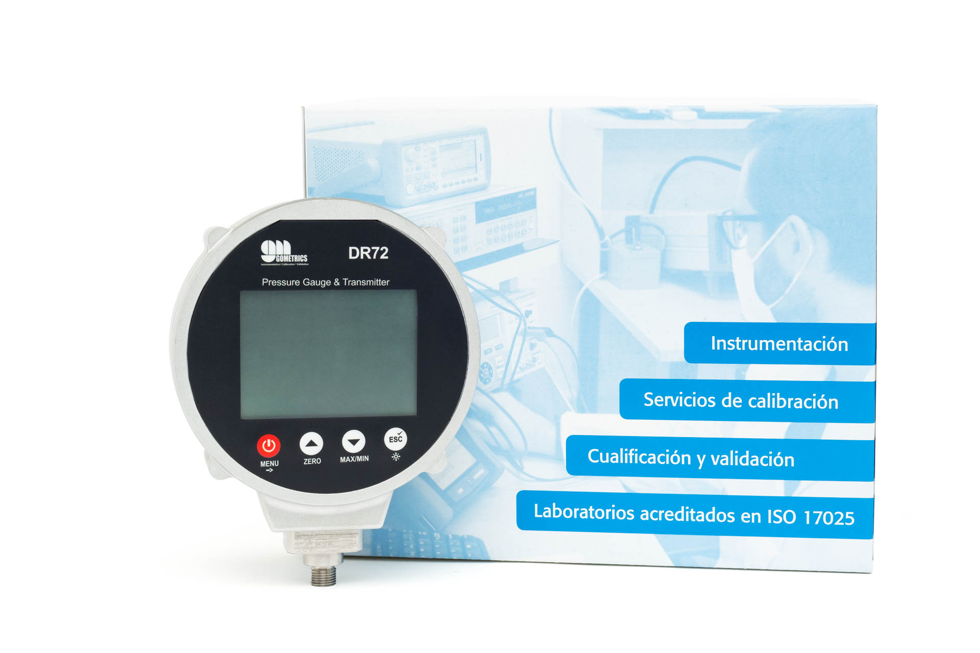 Manómetro de proceso digital y calibración DR72 - Gometrics